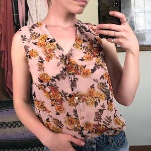 NWT Floral Blouse